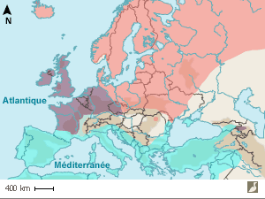 Aire de répartition du Pipit farlouse (Anthus pratensis)